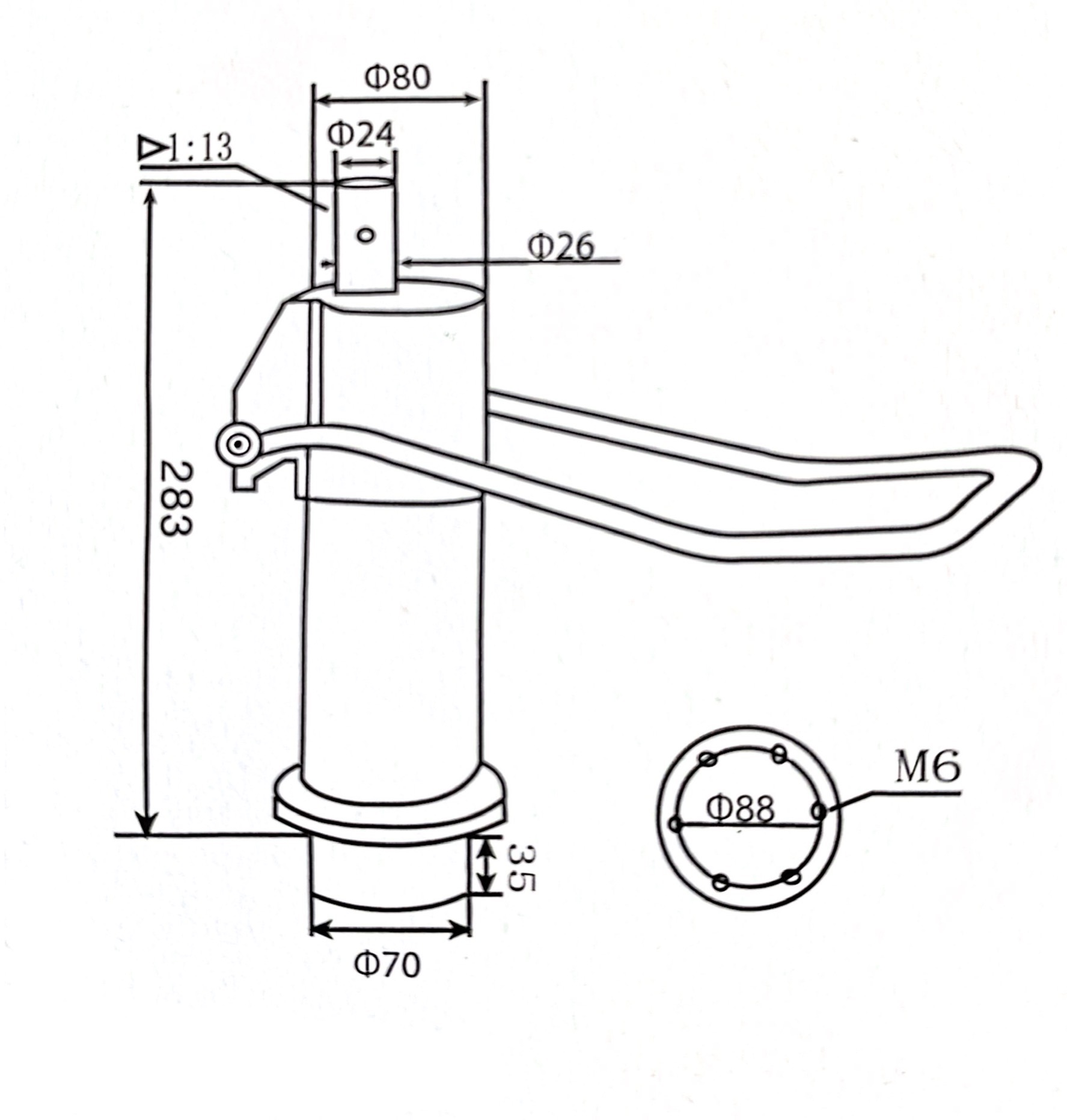 Middle hydraulic pump